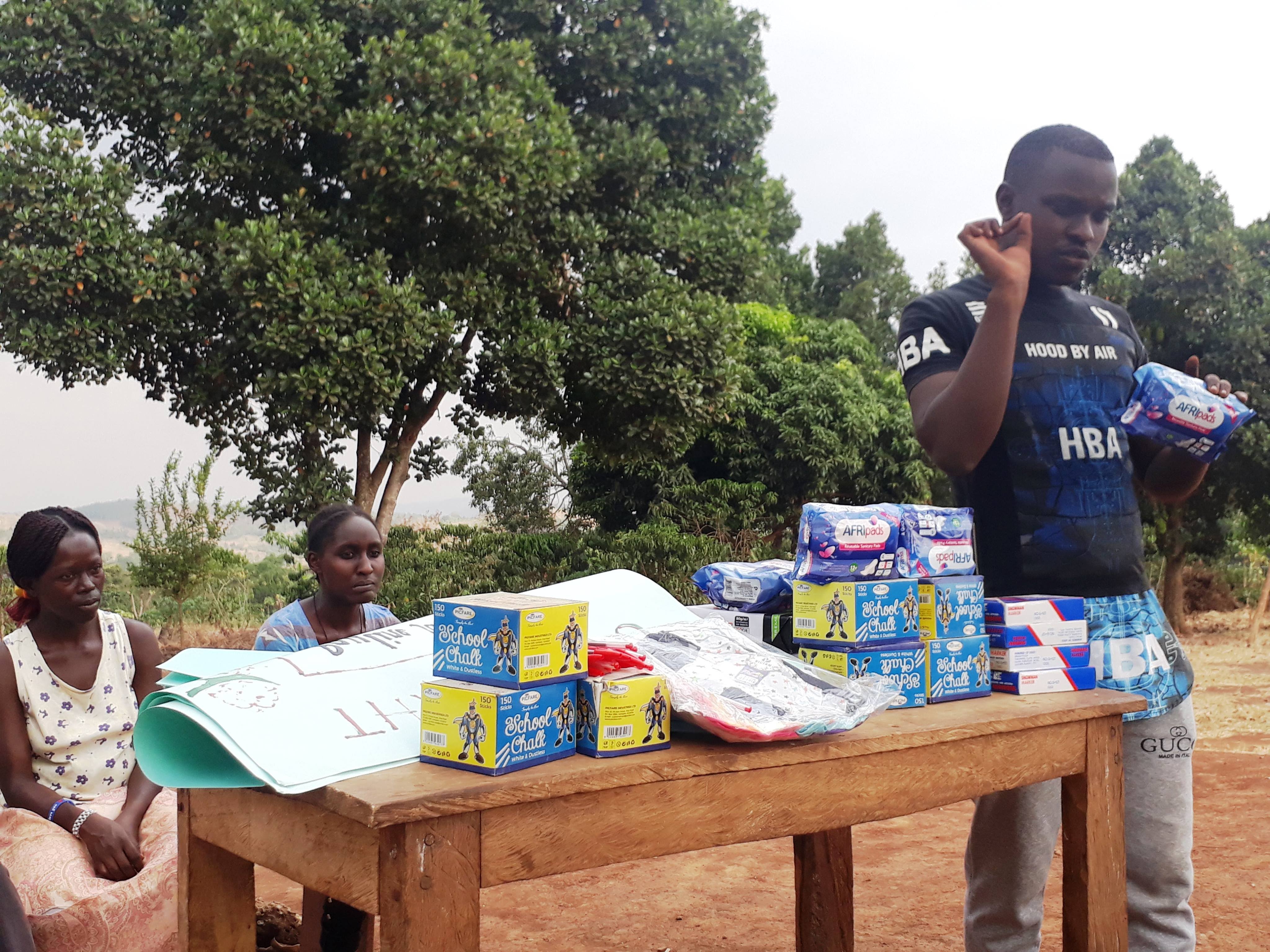 Donations of Sanitary Towels and Underwear